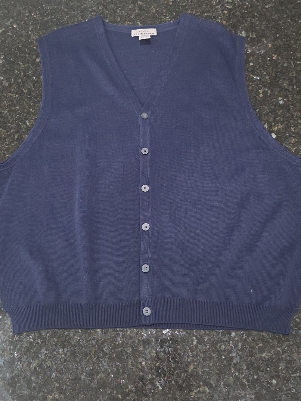 Eddie Bauer V-neck button-front Vest